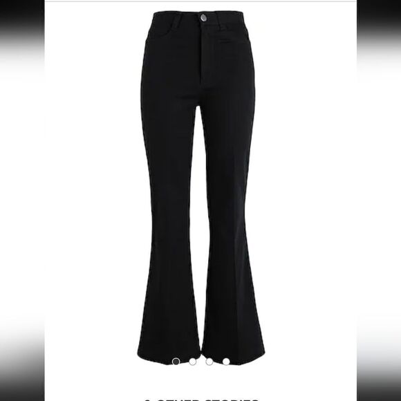 & other stories Denim High Waisted Flare Cotton Jeans - Picture 1 of 14